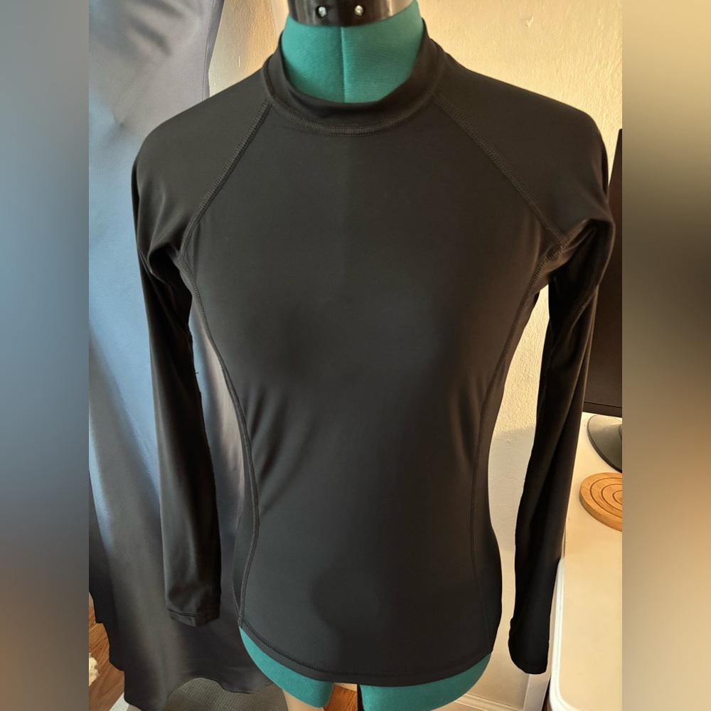Goddess Black Rash Guard Top